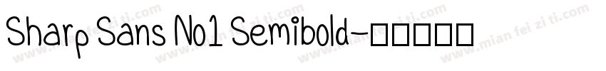 Sharp Sans No1 Semibold字体转换